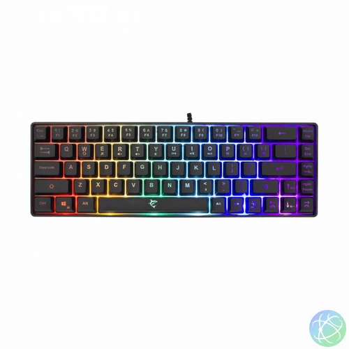 White Shark Ronin RGB Gaming keyboard Black US billentyűzet