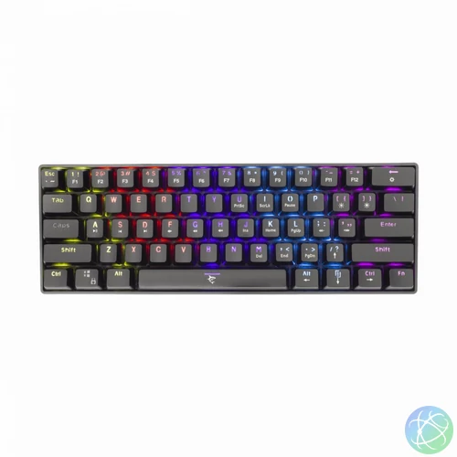 White Shark GK-2022B Shinobi Blue Switches Mechanical 60% Gaming Keyboard Black US billentyűzet