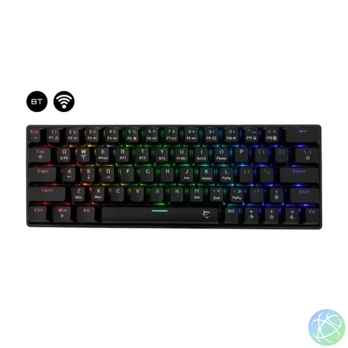 White Shark Kaiken Red Switches Gaming Keyboard Black US billentyűzet