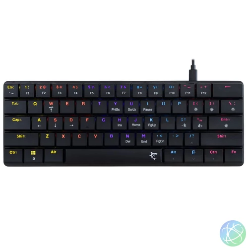 White Shark Nagamaki RGB Gaming keyboard Black US billentyűzet