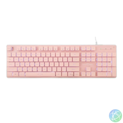 White Shark Tachi Gaming Keyboard Pink US billentyűzet