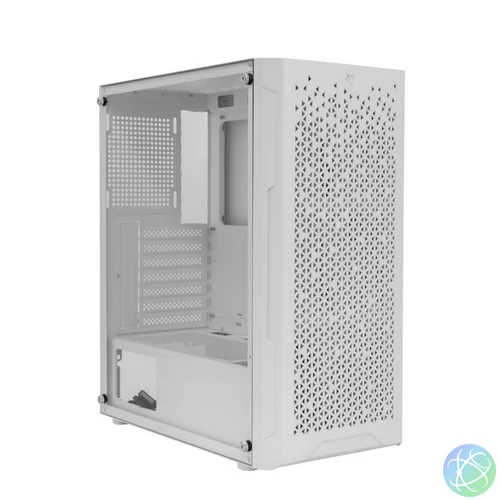 White Shark GCC-2303 Bullet Tempered Glass White gépház