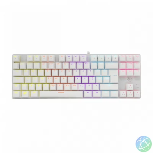 White Shark GK-2106W Commandos Red Switch Mechanical Gaming Keyboard White US billentyűzet