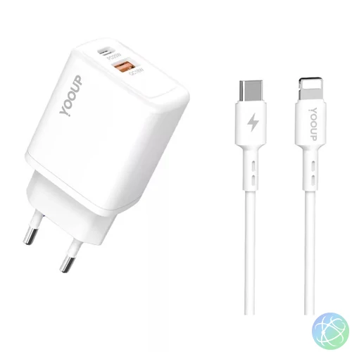 YOOUP NC56-D 20W Lightning cable 1m White töltő