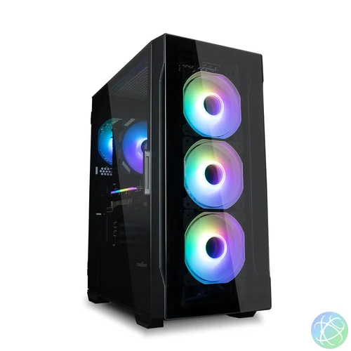 Zalman I3 Neo TG Tempered Glass Black gépház