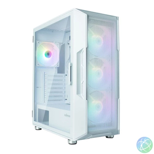 Zalman I3 Neo Tempered Glass White gépház