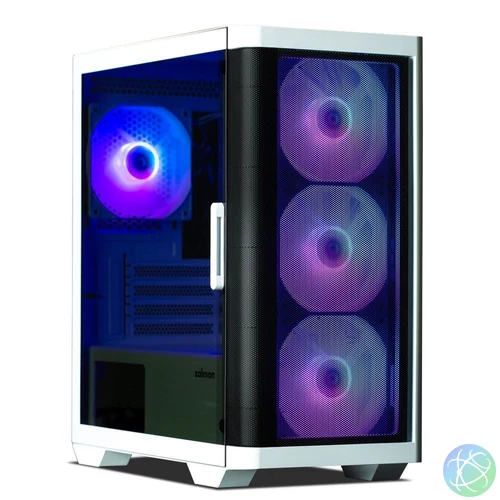 Zalman M4 Tempered Glass White gépház