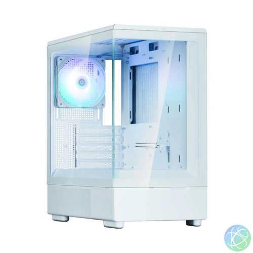 Zalman P10 Tempered Glass White gépház