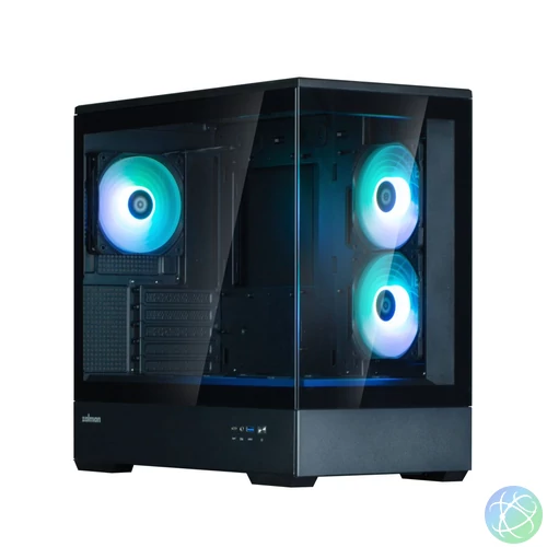 Zalman P30 V2 Tempered Glass Black gépház