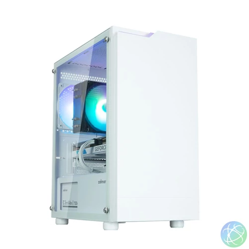 Zalman T4 Plus RGB Tempered Glass White gépház