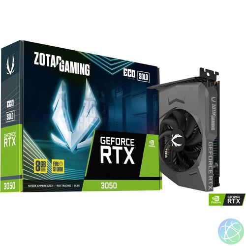 Zotac GeForce RTX3050 8GB DDR6 ECO Solo videókártya
