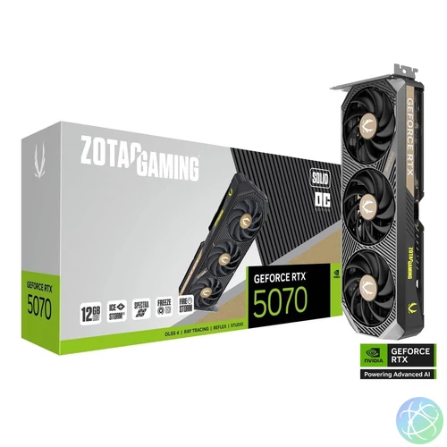 Zotac RTX5070 12GB GDDR7 Gaming Solid OC videókártya