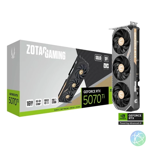 Zotac RTX5070 TI 16GB DDR7 Solid SFF OC videókártya