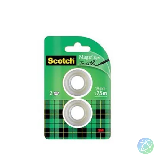 Ragasztószalag, 19 mm x 7,5 m, 3M SCOTCH "Magic tape 810"