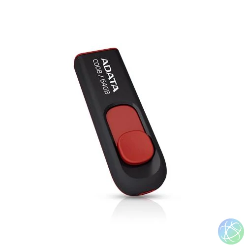 Pendrive, 64GB, USB 2.0, ADATA "C008", fekete