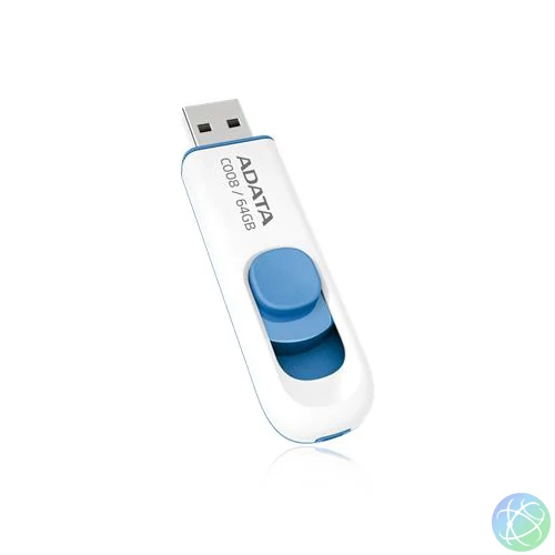 Pendrive, 64GB, USB 2.0, ADATA "C008", fehér
