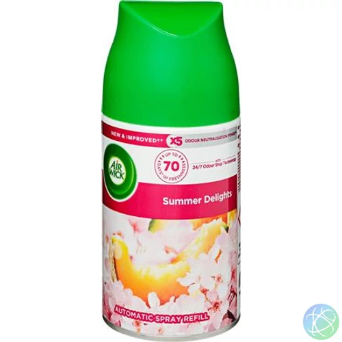 Illatosító készülék utántöltő, automata, 250 ml, AIR WICK "Freshmatic", nyári hangulatok