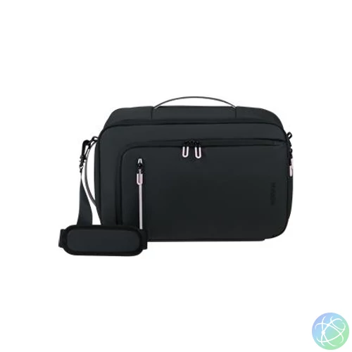 Utazótáska, kabin méret, 21l, 3 in 1, AMERICAN TOURISTER "Puffypop", fekete