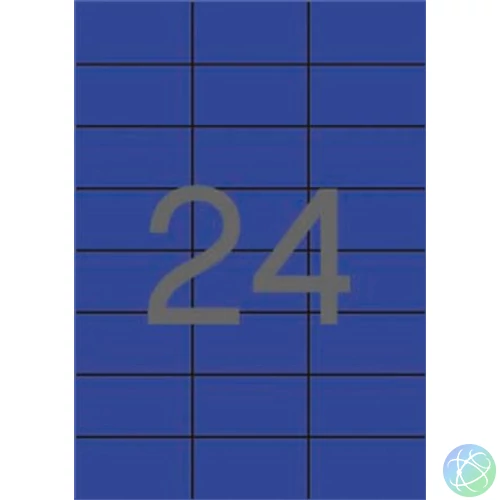 Etikett, 70x37 mm, színes, APLI, kék, 480 etikett/csomag