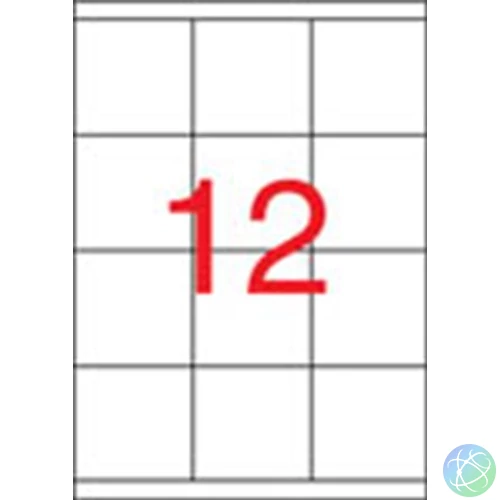 Etikett, univerzális, 70x67,7 mm, APLI, 1200 etikett/csomag