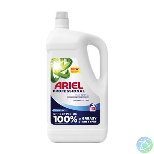 Folyékony mosószer, 4,95 l, ARIEL "Original", fehér ruhákhoz