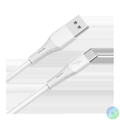 Töltőkábel, USB-A - USB-C, 18W, 1,5 m, AVAX "CB3301", fehér