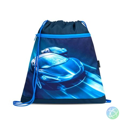 Tornazsák, BELMIL "Racing Blue Neon", kék, versenyautó