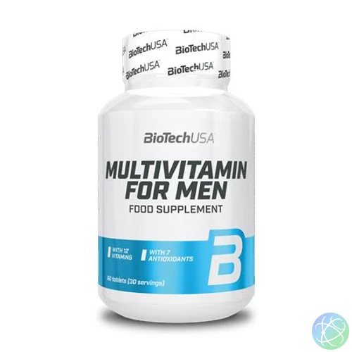 Multivitamin, 60 tabletta, férfiaknak, BIOTECH USA