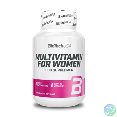 Multivitamin, 60 tabletta, nőknek, BIOTECH USA