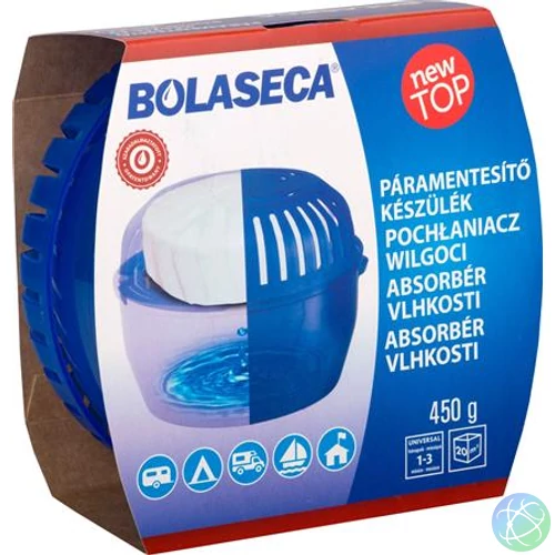 Páramentesítő készülék, utántöltő tablettával, BOLASECA