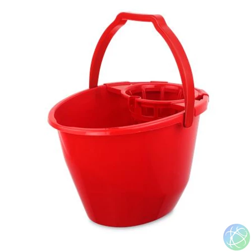 Felmosóvödör, csavarókosárral, 11 l, BONUS, piros