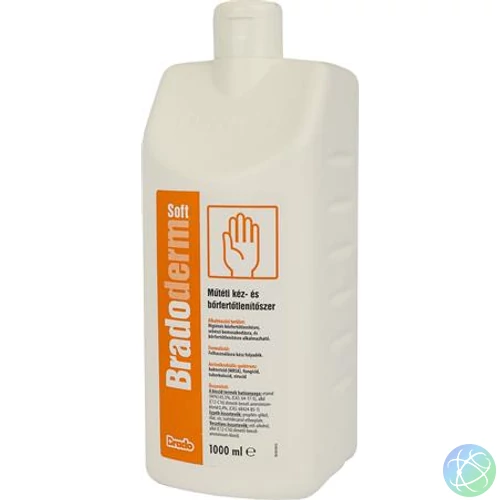 Kézfertőtlenítőszer, műtéti, 1 l, BRADODERM "Soft"