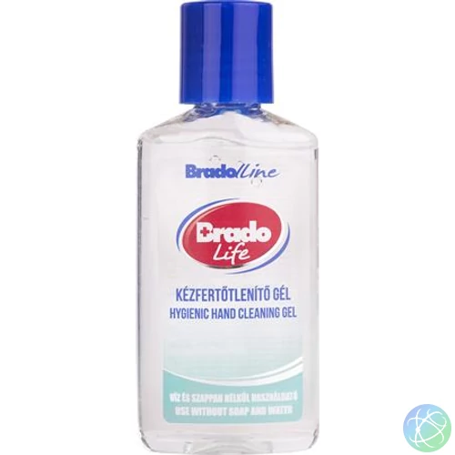 Kézfertőtlenítő gél, kupakos, 50 ml, BRADOLIFE