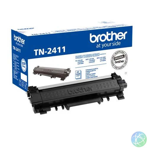 TN2411 Lézertoner MFC-L2712DN, MFCL2712DW, MFCL2732DW nyomtatókhoz, BROTHER, fekete, 1,2k