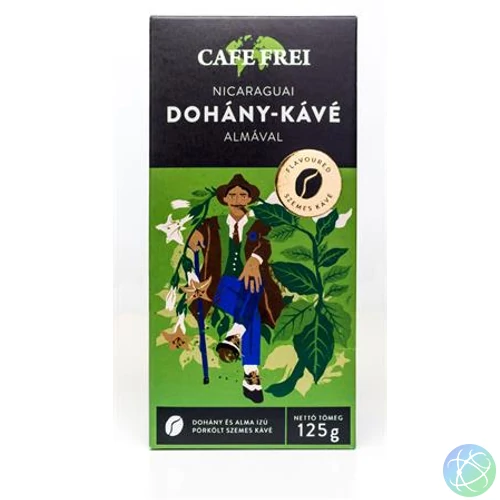 Kávé, pörkölt, szemes, 125 g, CAFE FREI "Nicaraguai dohány"