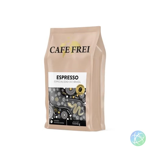 Kávé, pörkölt, szemes, 1000 g, CAFE FREI "Espresso", pekándiós