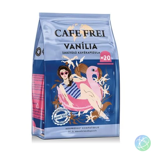 Kávékapszula, Nespresso® kompatibilis, 20 db, CAFE FREI, vanília