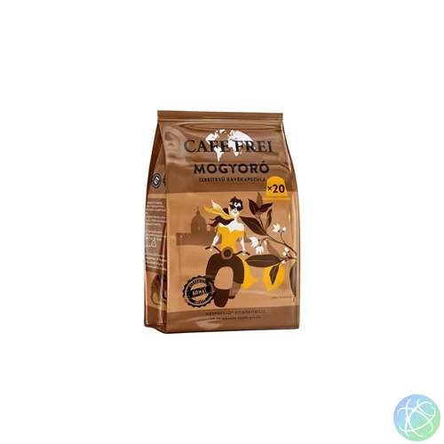 Kávékapszula, Nespresso® kompatibilis, 20 db, CAFE FREI, mogyoró