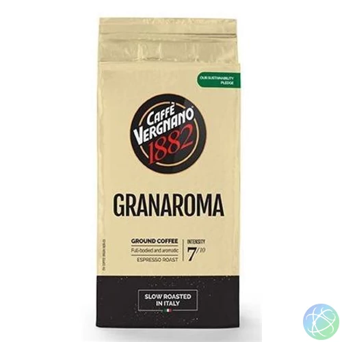 Kávé, pörkölt, őrölt, 250 g, CAFFÉ VERGNANO "Granaroma"