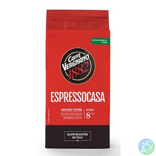 Kávé, pörkölt, őrölt, 250 g, CAFFÉ VERGNANO "Espressocasa"