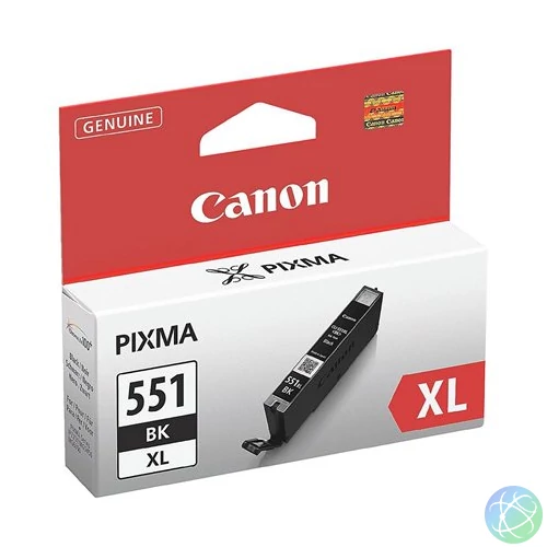 CLI-551BXL Fotópatron Pixma iP7250, MG5450, MG6350 nyomtatókhoz, CANON, fekete, 11ml