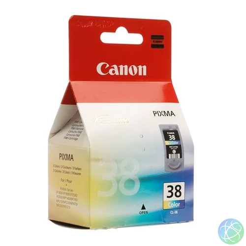 CL-38 Tintapatron Pixma iP1800, 2500, MP210 nyomtatókhoz, CANON színes, 3*3ml