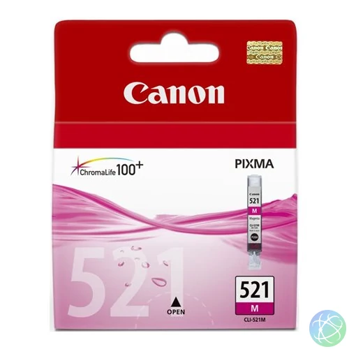 CLI-521M Tintapatron Pixma iP3600, 4600, MP540 nyomtatókhoz, CANON, magenta, 9ml