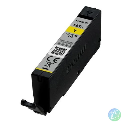 CLI-581YXL Tintapatron Pixma TS7550, 8150, 9150 nyomtatókhoz, CANON, sárga, 8,3ml