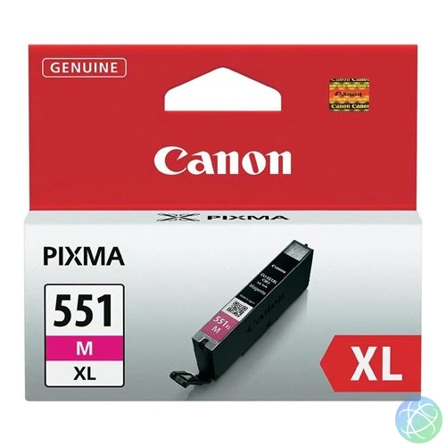 CLI-551MXL Tintapatron Pixma iP7250, MG5450, MG6350 nyomtatókhoz, CANON, magenta, 11ml