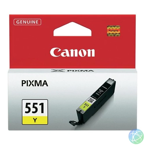 CLI-551Y Tintapatron Pixma iP7250, MG5450 nyomtatókhoz, CANON, sárga, 7ml