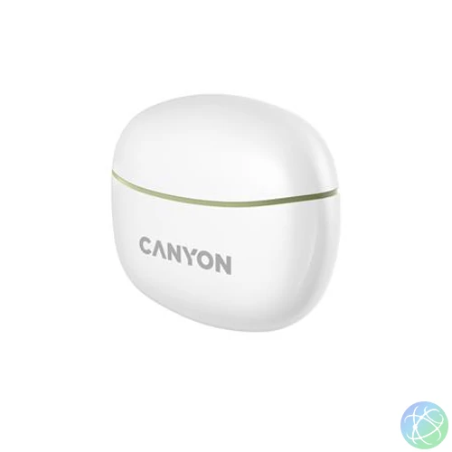 Fülhallgató, TWS vezeték nélküli, Bluetooth 5.3, CANYON "TWS-5", zöld
