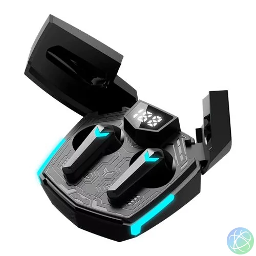 Fülhallgató, vezeték nélküli, Bluetooth 5.3, gaming, CANYON "DoubleBee GTWS-2", fekete
