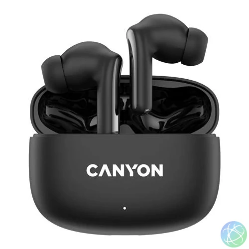 Fülhallgató, TWS vezeték nélküli, Bluetooth 5.4, CANYON "OnGo 9", fekete