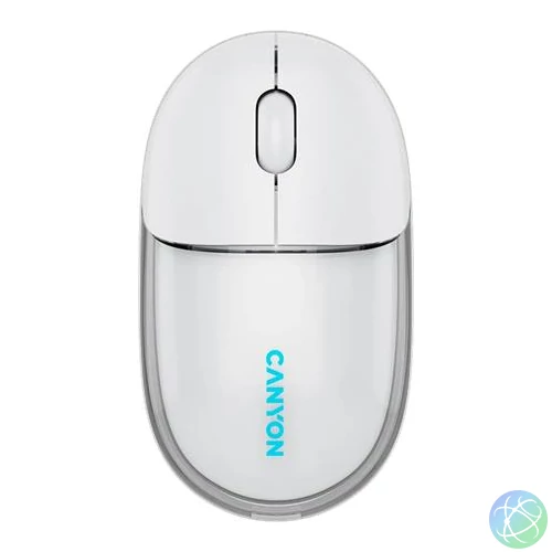 Egér, vezeték nélküli, dual-mode kapcsolat, optikai, CANYON "OnClick 24", fehér